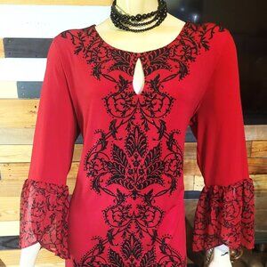SOLD--JM COLLECTION TUNIC TOP